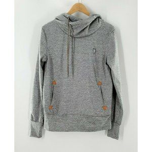 Cichic Women's Grey Drawstring‎ Hoodie With Pockets Size S